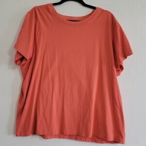 L.L Bean Women's 2X Round Neck Short Sleeve Top